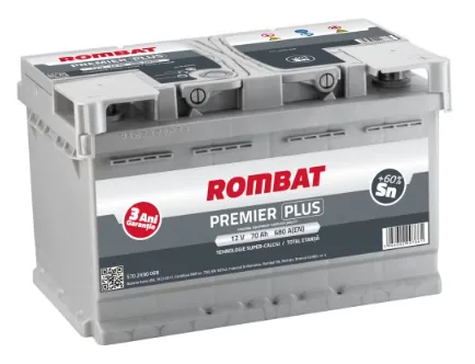 Acumulator auto 12V 70Ah 760A Rombat Premier Plus 5701130076, imagine produs