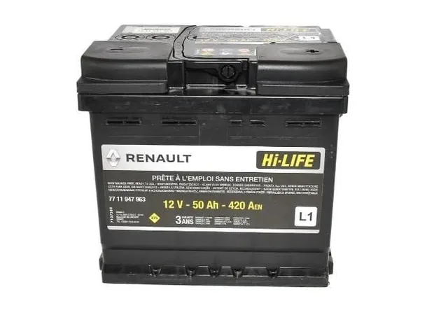 Baterie auto Renault 7711947963 12 V 50 Ah 420A, imagine produs